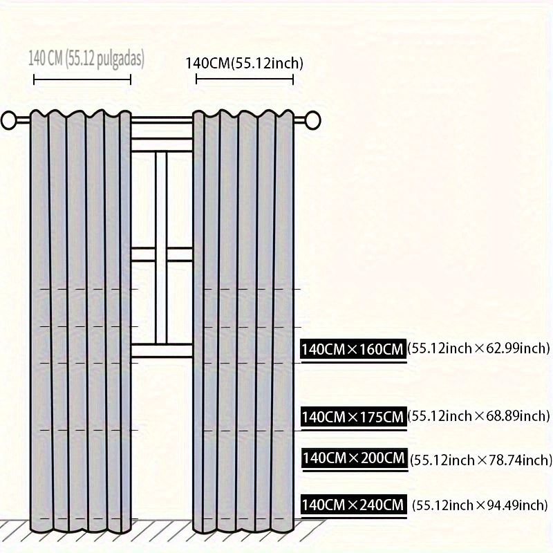 1 Panel Nórdico Semiopaco Beige Cortina Encaje Perforado - Temu Chile