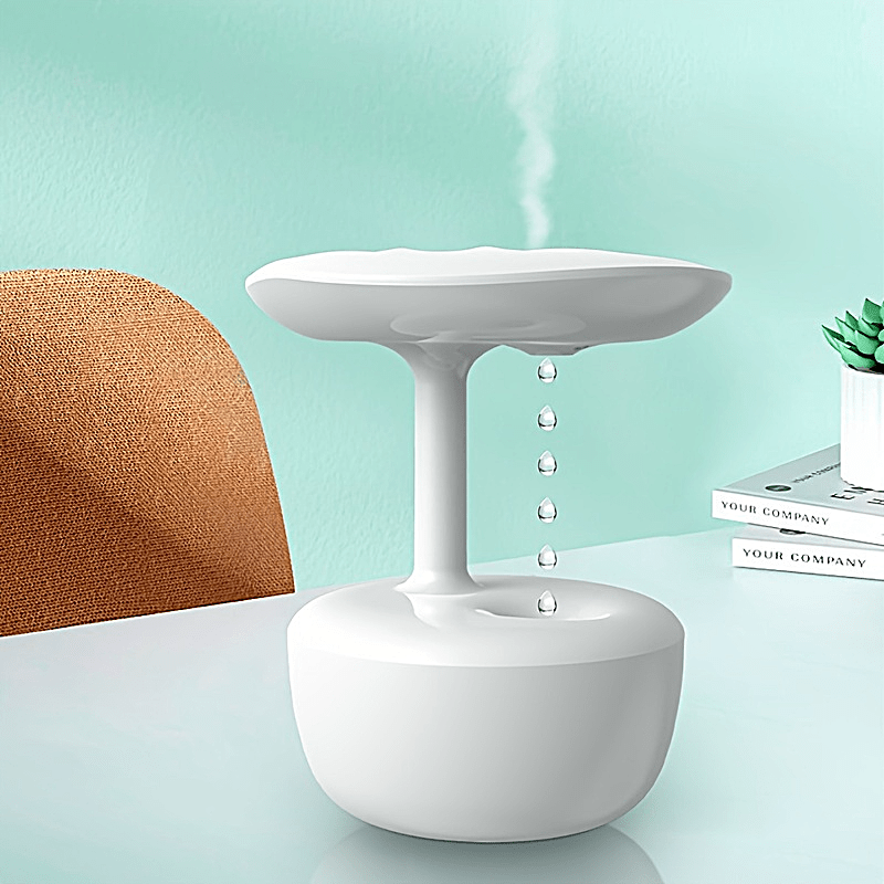 Buy TLISMI Cool Mist Anti-Gravity Water Drop Air Humidifier Desktop Aroma  Diffuser with 2 Modes, Intelligent Auto-Off Protection, Night Light, Clock,  USB Powered, Ideal for Bedroom, Office, Birthday Gift Online at Best