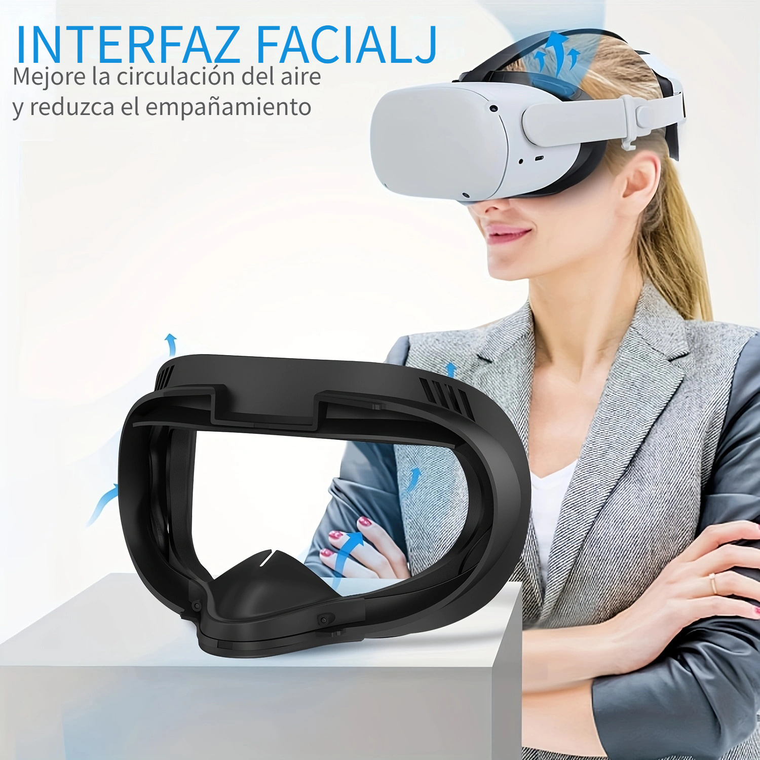 Almohadilla Interfaz Facial Cubierta Facial Oculus Quest 2 - Temu