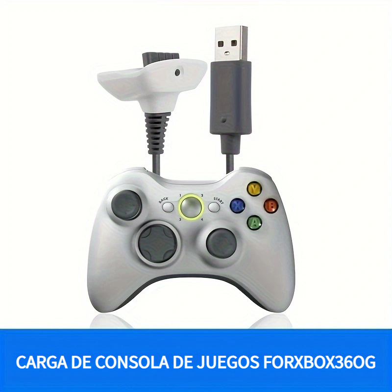 Cable Para Joystick Xbox 360 Usb Cargador Pc Carga 1,4 M
