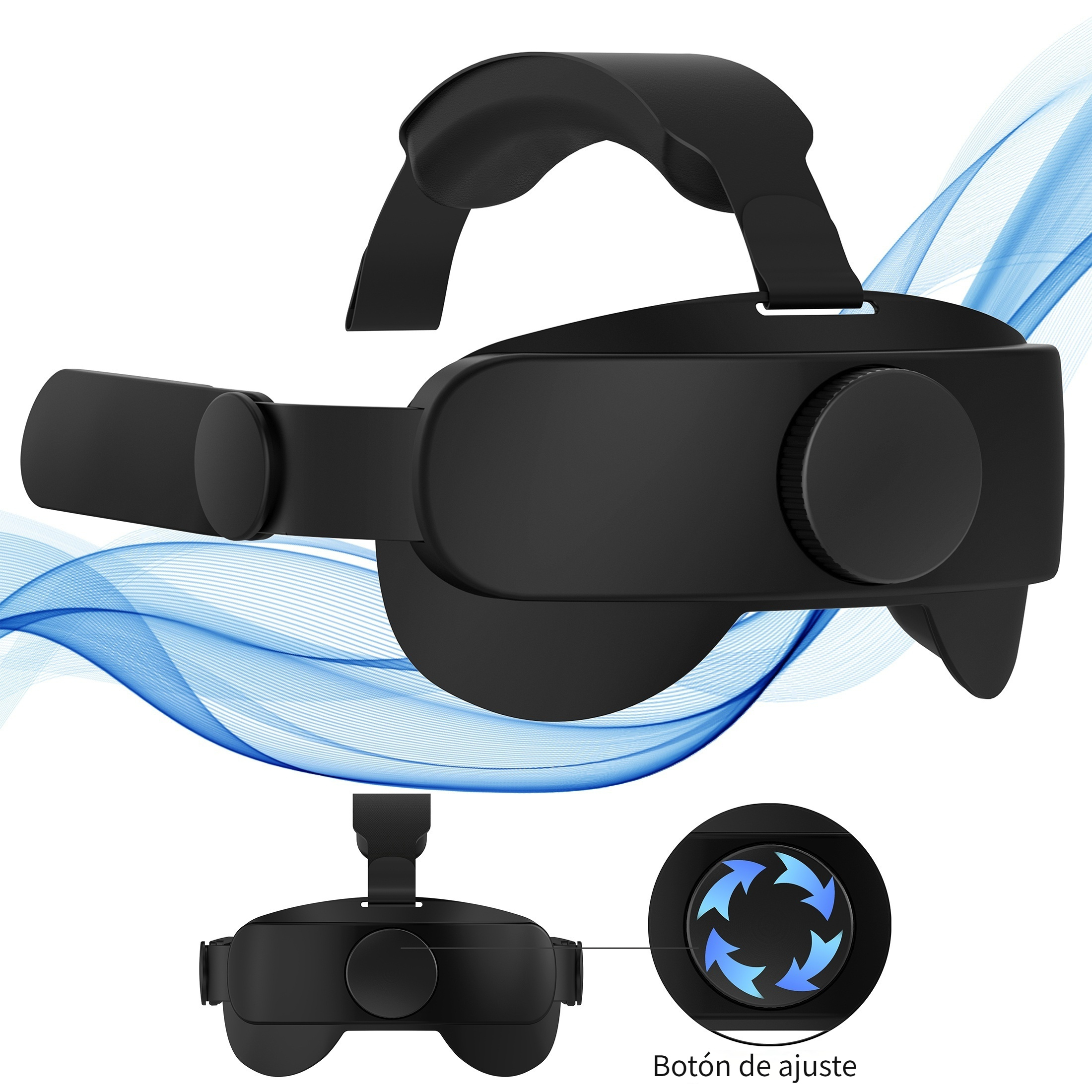 Correa de cabeza ajustable para Meta Quest 3, accesorios de VR, diadema  Elite, alternativa para Oculus