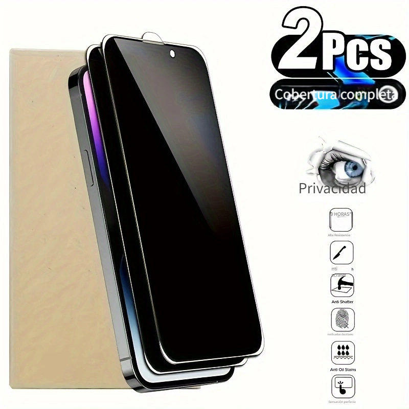 2 Paquetes] Protector Pantalla Privacidad Iphone - Temu