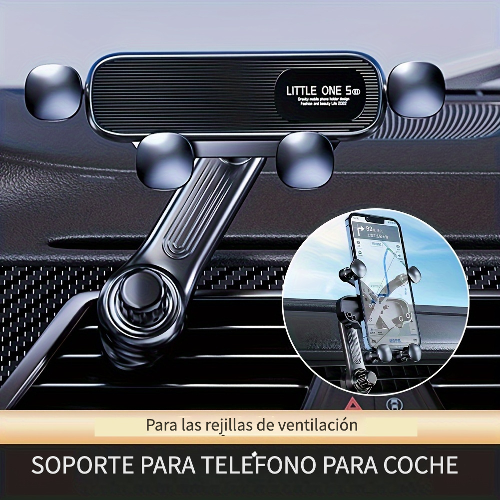 1 Soporte Negro Para Teléfono Para Coche Soporte Para - Temu Chile