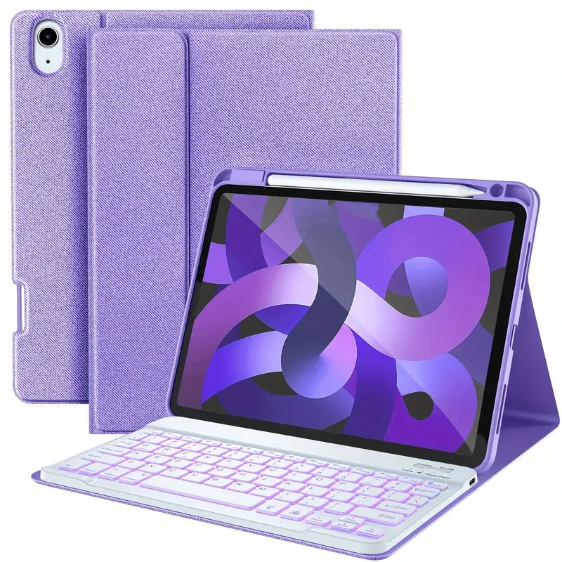 For Ipad Air 5th Generation Case With Keyboard 7 Color - Temu Republic of  Korea