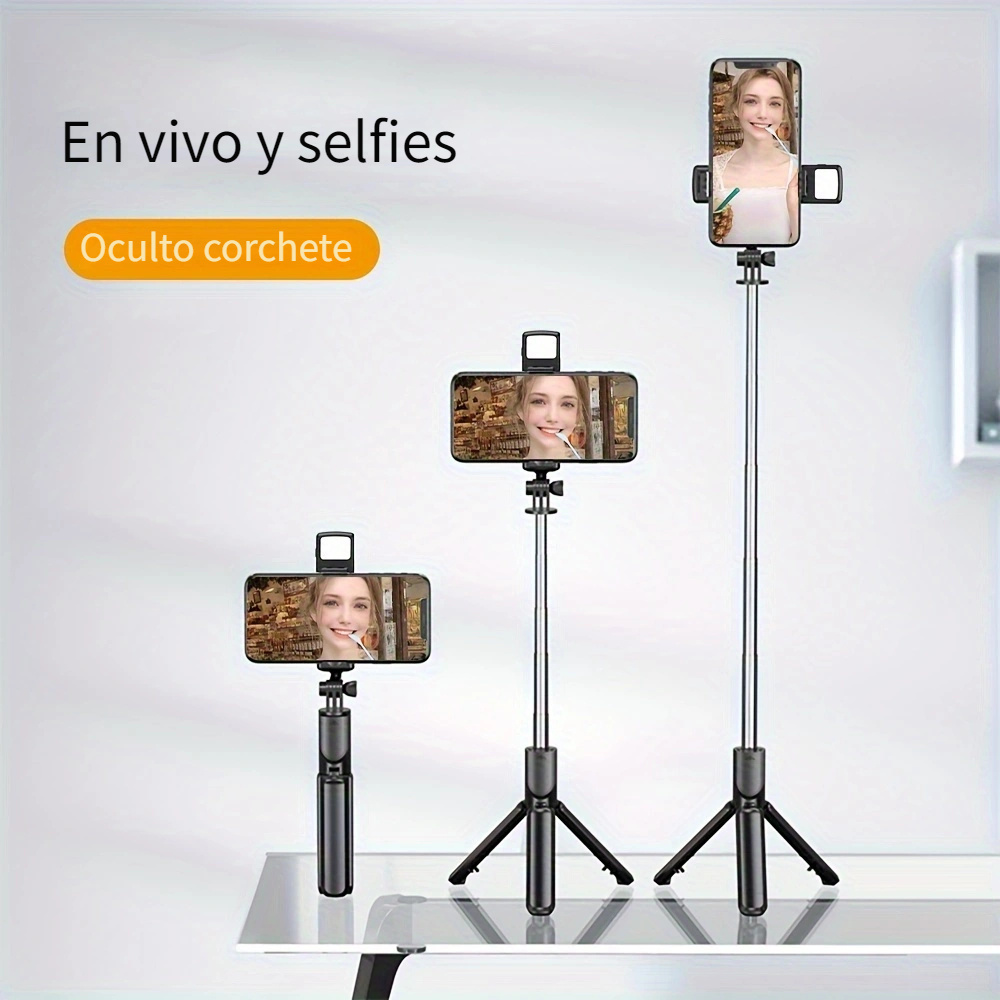 Palo de selfie plegable antivibración, trípode uniaxial