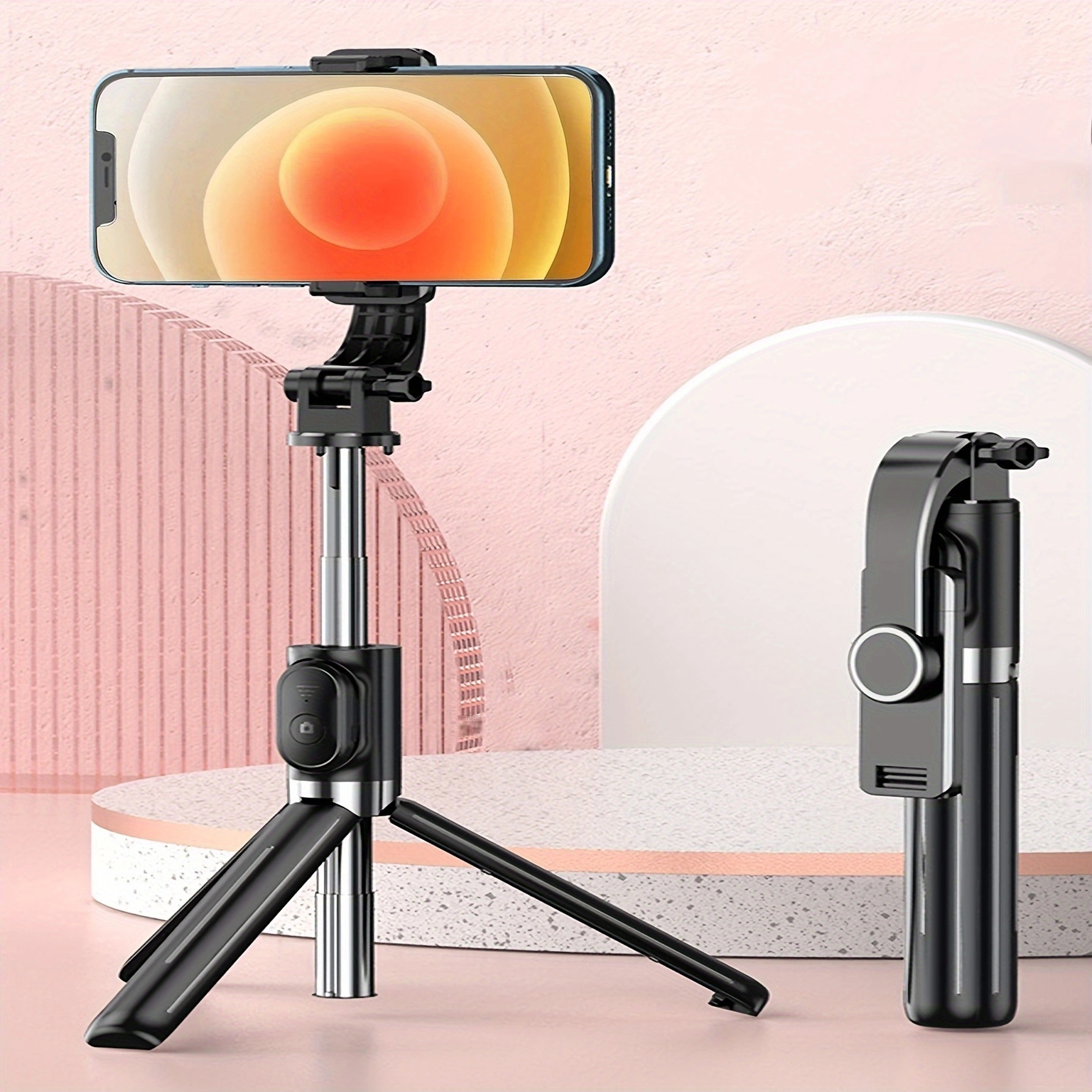 Selfie Stick trípode, trípode de teléfono de 85 , soporte de trípode de  aluminio para grabación de video Vlog de fotos, trípode de viaje para