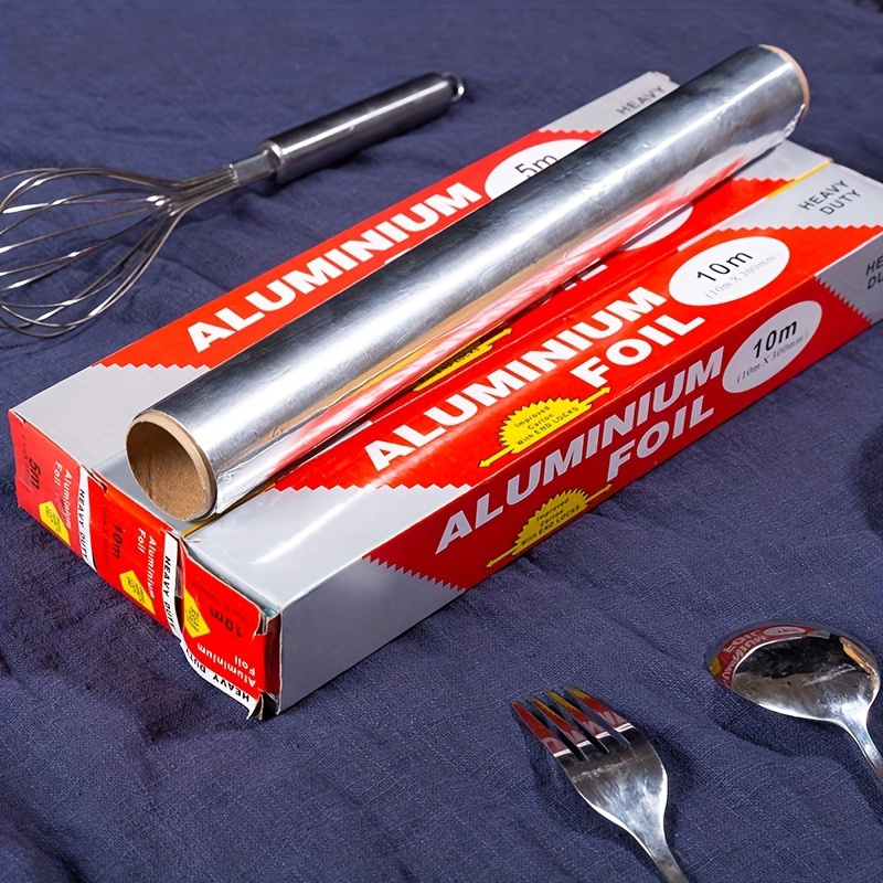 Rollo de papel de aluminio resistente, para asar a la parrilla, asar,  hornear y almacenar alimentos para preservar la frescura, 12 pulgadas de  ancho