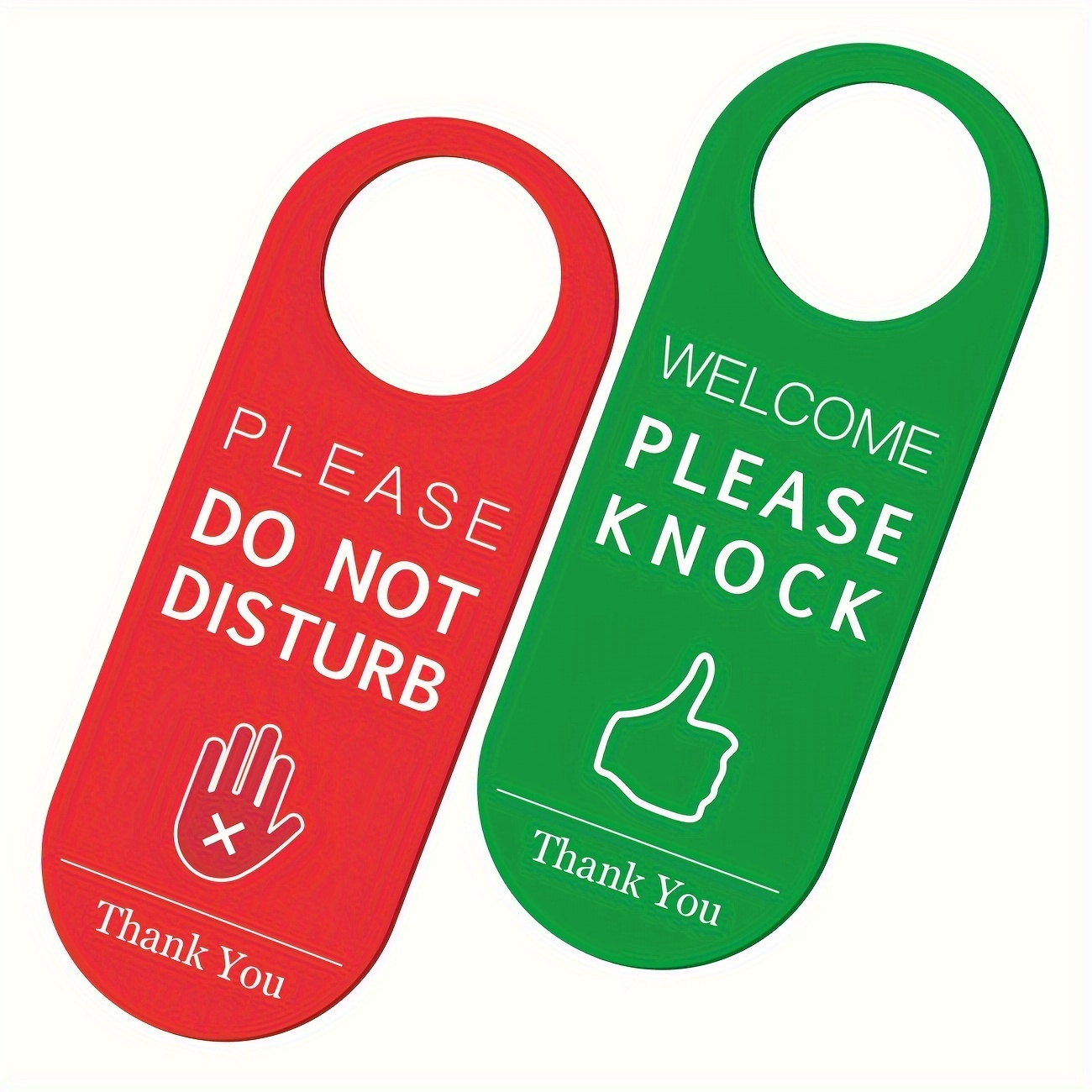 

Double-sided Pvc Door Sign - Welcome Please Knock, Home, Office, Hotel, Bathroom, Bedroom, Counseling, Therapist,