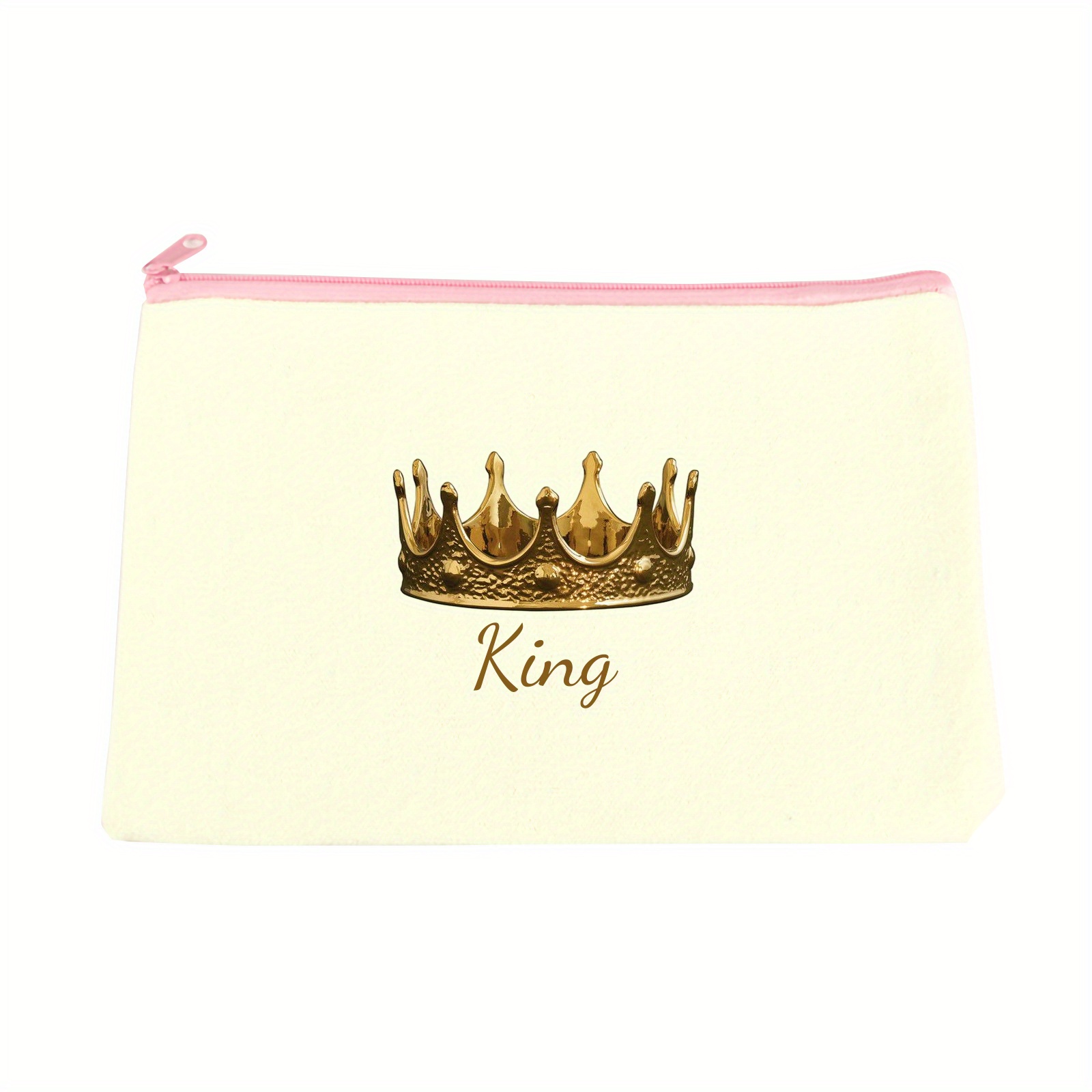 Customized Crown Painted Canvas Toiletry Bag Handbag Temu Canada