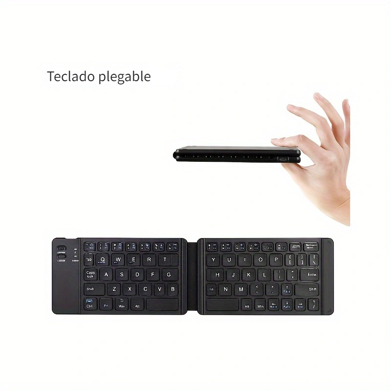Teclado Bluetooth compacto ultra delgado, teclado inalámbrico externo  recargable portátil para teléfono Android Tablet Samsung Smartphone iPad  Mini