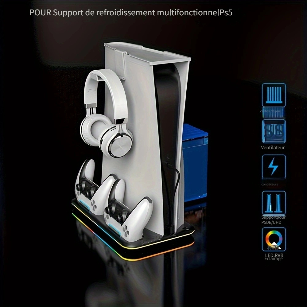 Ruban LED RGB pour Console Playstation 5, 7 Couleurs Accessoires