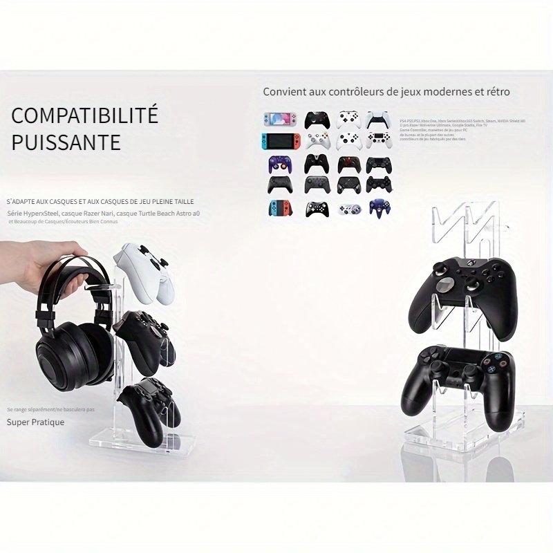 Manette et support casque PS5 et Xbox personnalisés, cadeau de fin détudes  pour lui, décor de salle de jeu, support de casque, cadeau de petit ami  pour adolescent -  France