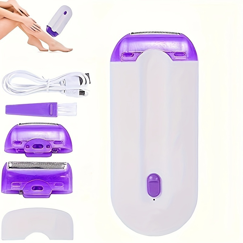 Finishing Touch Professional Painless Hair Removal Kit Laser Touch Epilator  Usb Rechargeable Woman Body Face Leg Bikini Hand Shaver Hair Remover