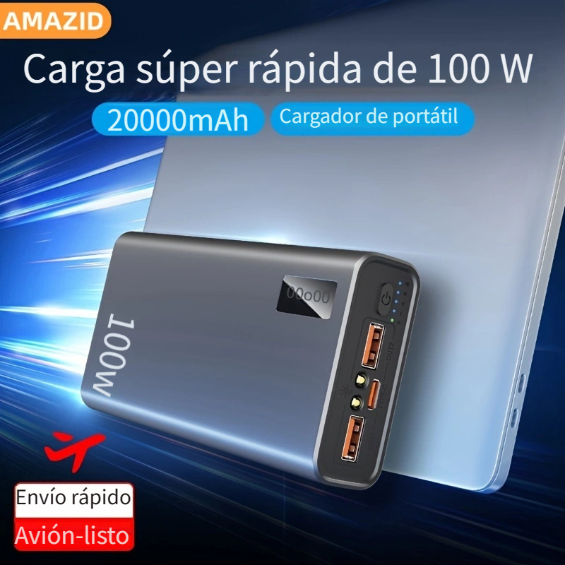 Batería Portátil Carga Rápida 10000/20000mah Paquete Batería - Temu