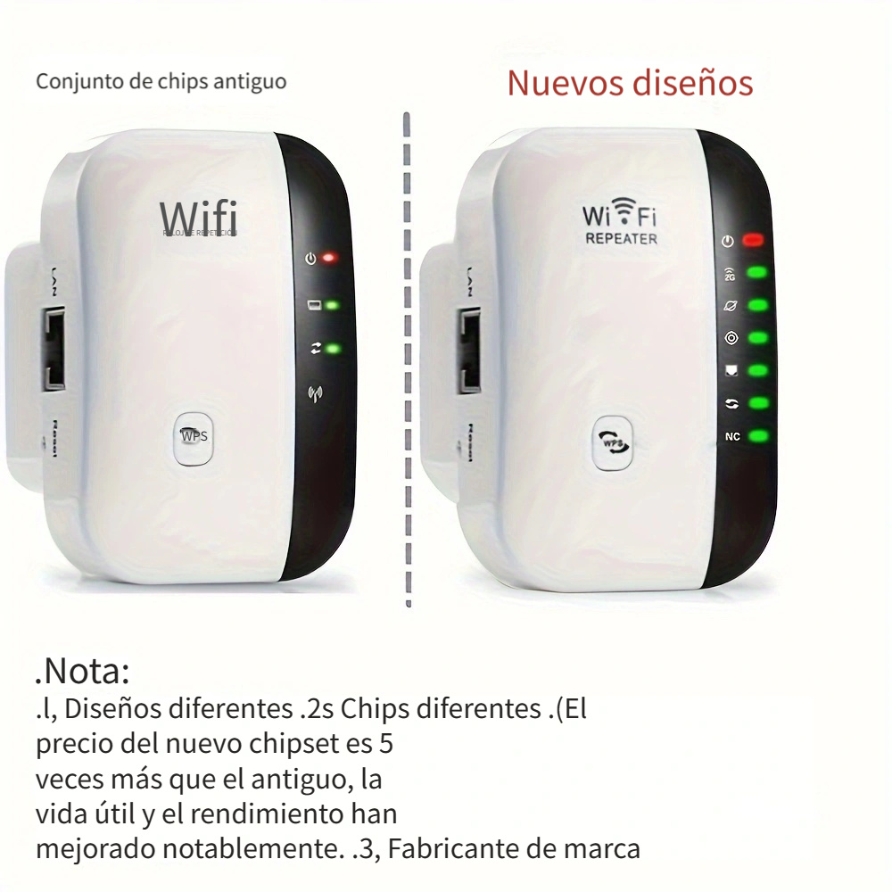 Enchufe . Uu. Extensor Wifi Amplificador Señal Wifi 3000 - Temu