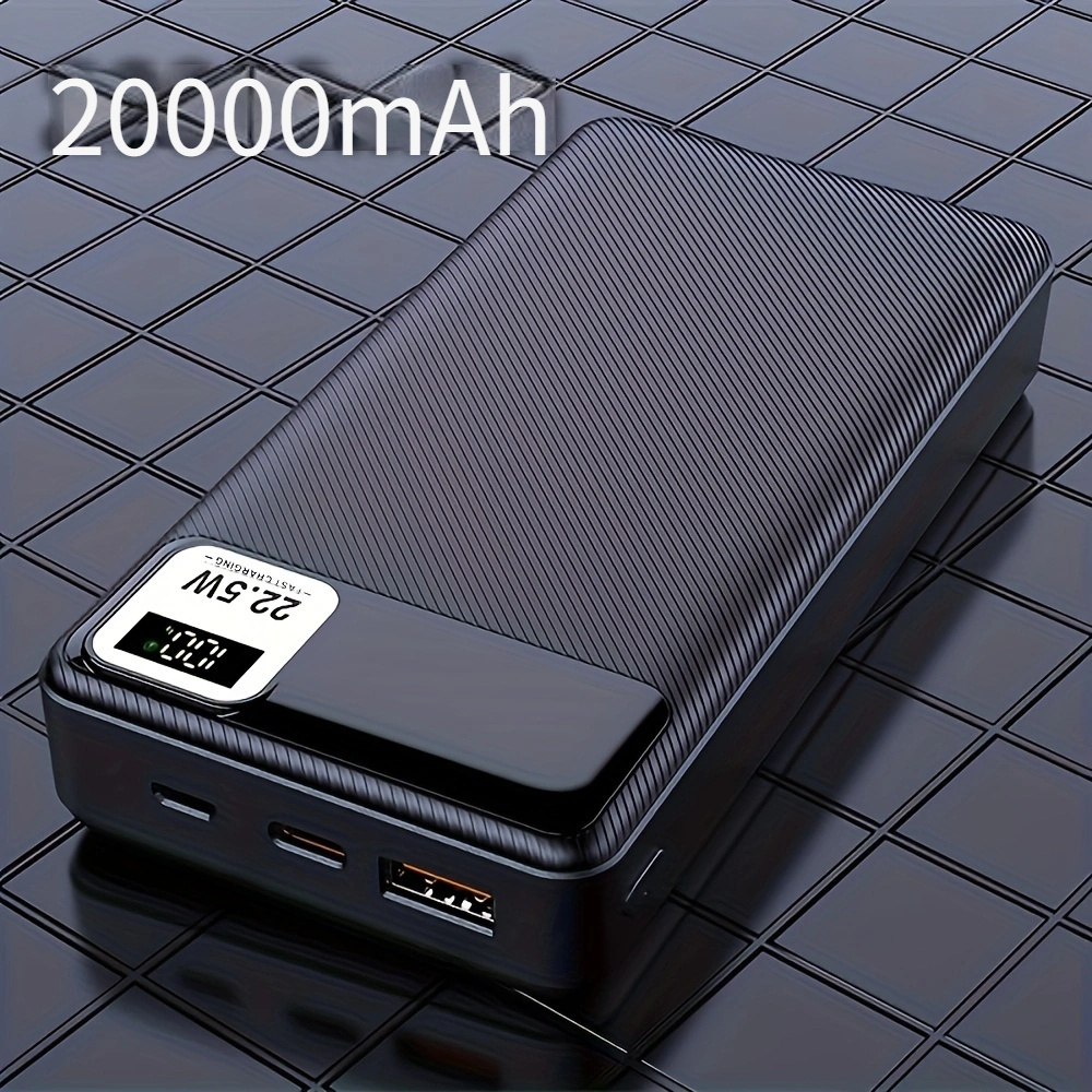 Portatil Cargador Mini Solar 20000mAh Para Celular LED Bateria Externa  Celulares