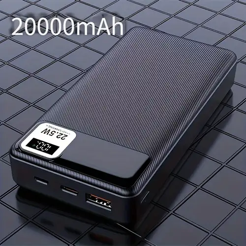 20000mAh cargador externo portátil batería Power Bank para Apple iPhone  iPad Samsung Galaxy y otros teléfonos Tablets (20000mAh Black)
