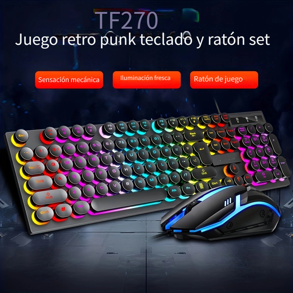 Teclado ergonómico K61 para juegos, ordenador portátil, oficina