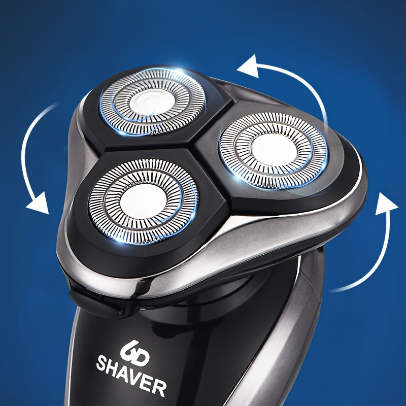 

Electric Razor For Men, Dry&wet 3d Men's Electric Shaver, Usb Rechargeable Rotary Shaving Machine, Holiday Gift For Him