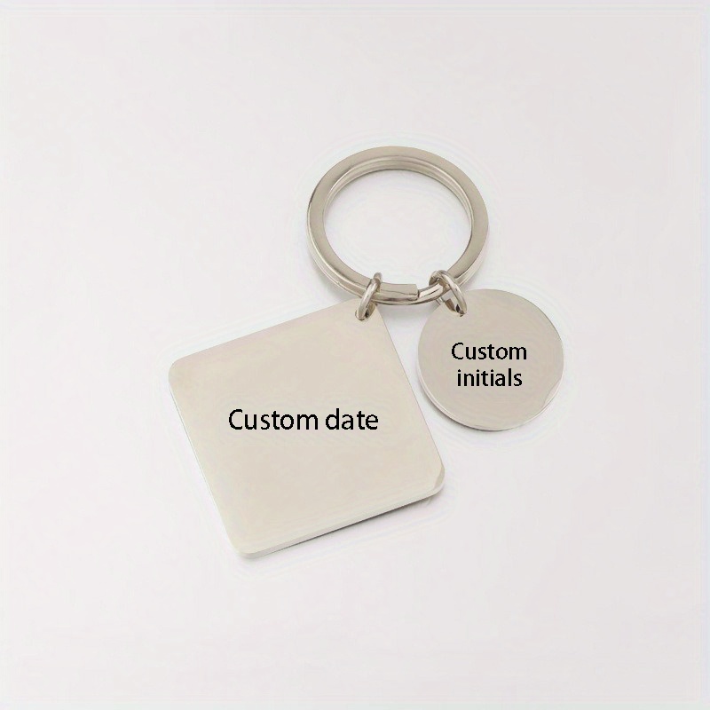 Customized Calendar Keychain, Engraved Calendar Keychain, Special Date Calendar Keychain, Personalized Couple Keychain, Anniversary Gift For Husband details 6