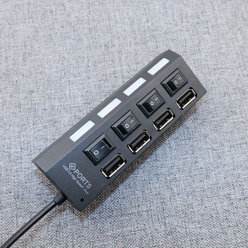 7 Ports Hub USB 3.0 High Speed Multiple Adapter Extension Cable PC