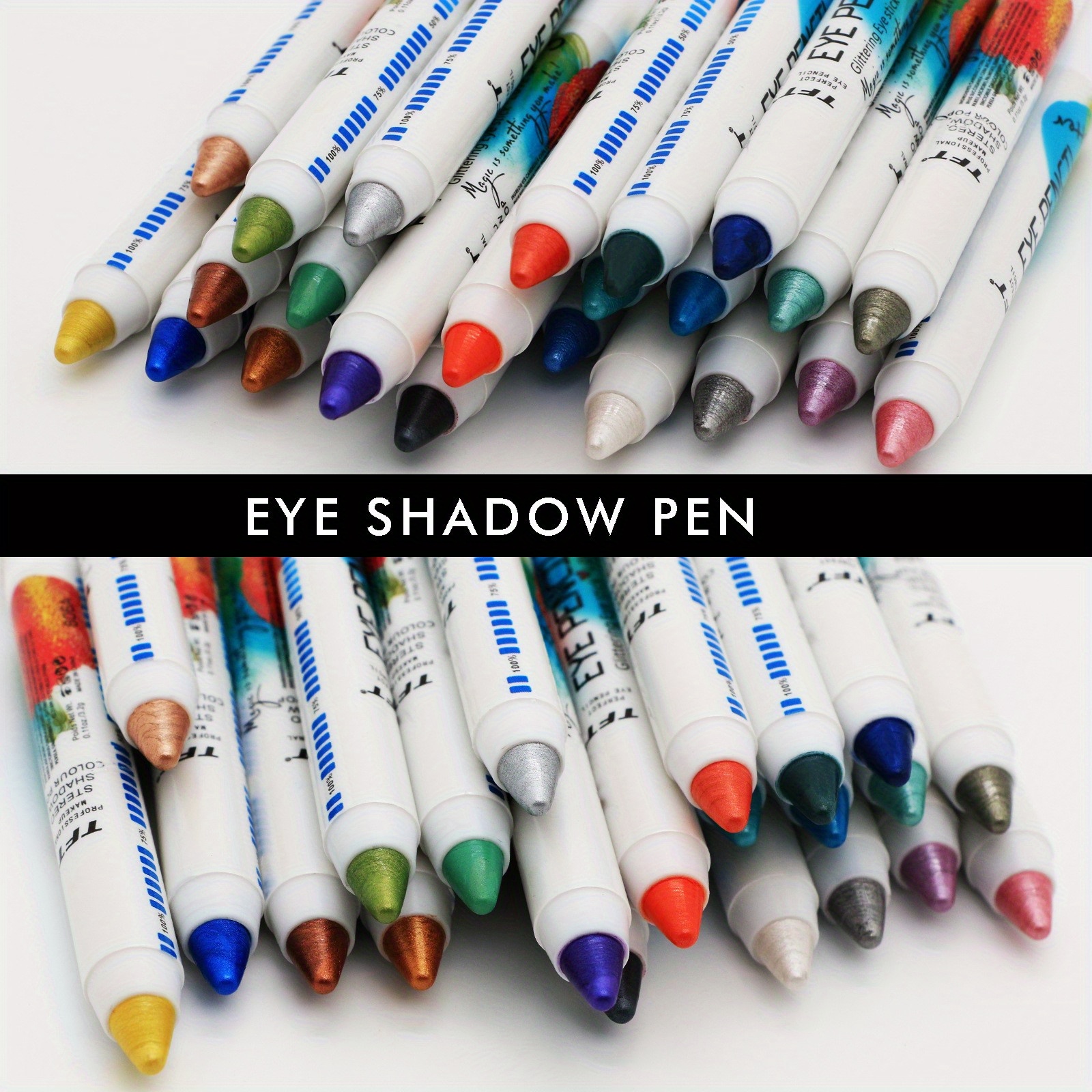 Long lasting Sparkle Pearly Glitter Eyeshadow Pen 24 Colors Temu