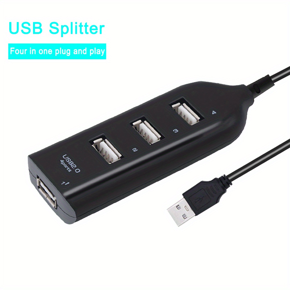 Multi functional Usb Hub 5mbps High Speed Multi Usb 2.0 Port - Temu