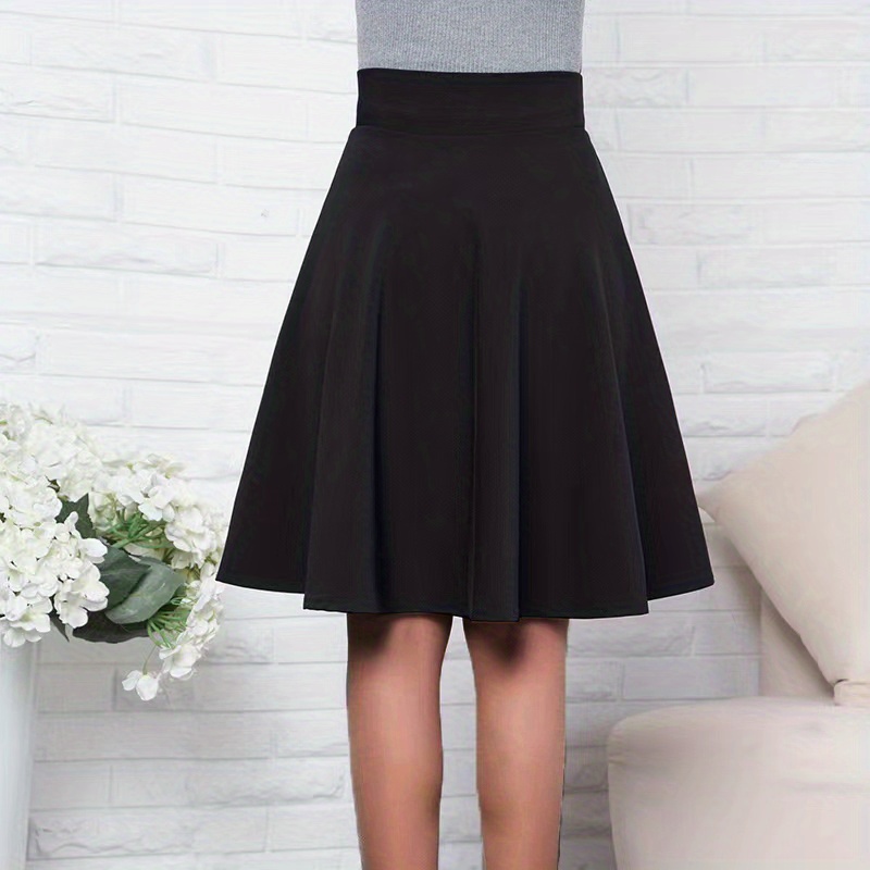 Khalak Solid Women Pleated Black Skirt - Buy Khalak Solid Women