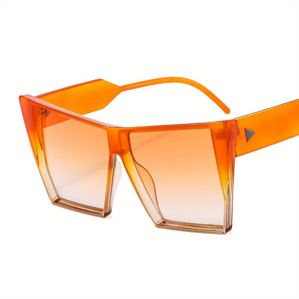 Italian Brand Designer Orange Sunglasses Mens Polarized Oversized Big  Acetate Frame Trendy Thick Rectangle Sun Glasses Women UV - AliExpress