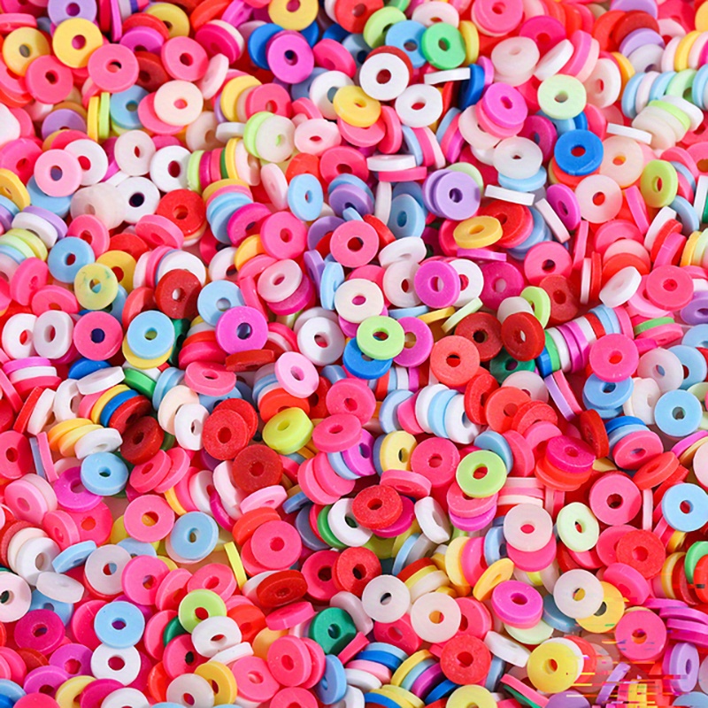 Pink Heishi Beads,pink Disc Beads,spacer Beads,polymer Clay Beads,bulk  Beads for Jewelry Making,jewelry Supplies,disc Beads,pink Heishi Bead 