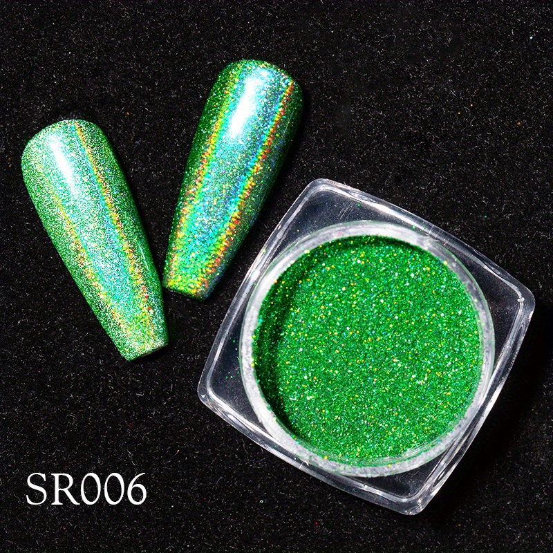 Holographic Nail Powder for DIY Nail Art - Create Magical Mirror Effect