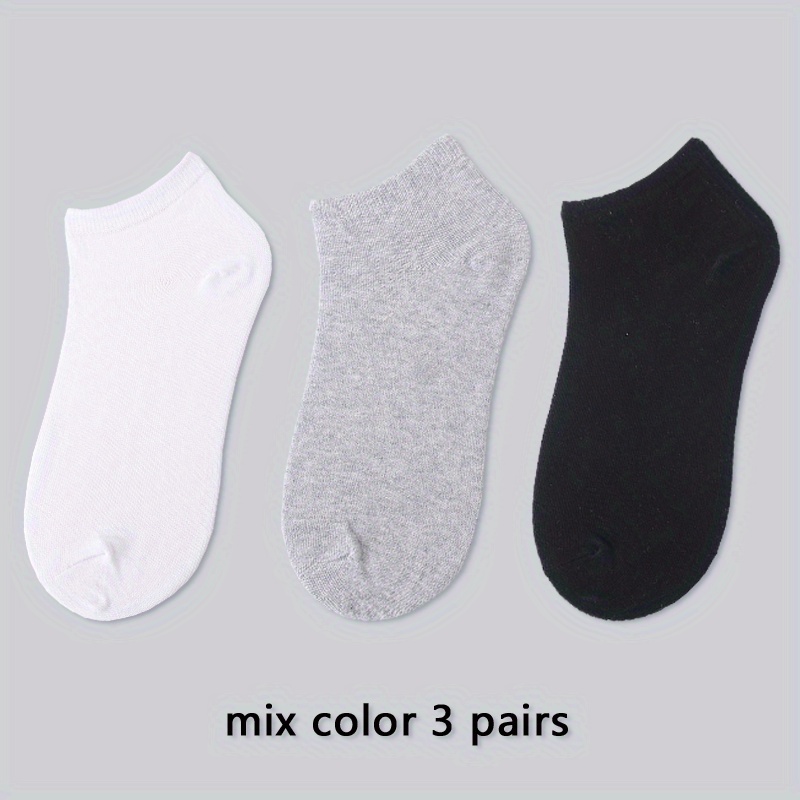 Calcetines Tobilleros Deportivos de Algodón para Hombre y Mujer Lote de 3  Pares