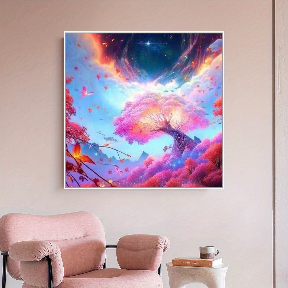 Handmade Starry Sky Universe Moon Diamond Painting For Home - Temu