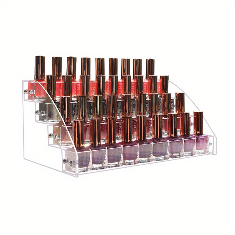 Nail Polish Organizer 2/4 Layers Acrylic Nail Polish Rack Temu