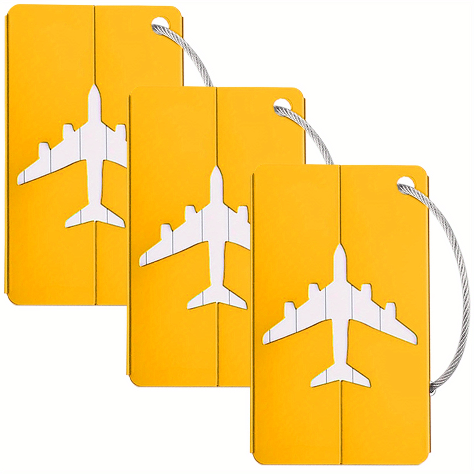 Colorful Aluminium Luggage Tags With Name Id Cards Stainless - Temu