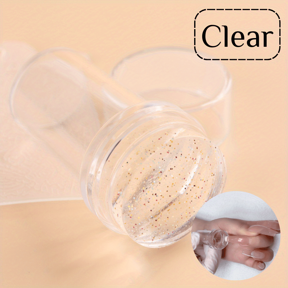 Nail Salon Clear Jelly Nail Art Stamper Scraper Temu Australia