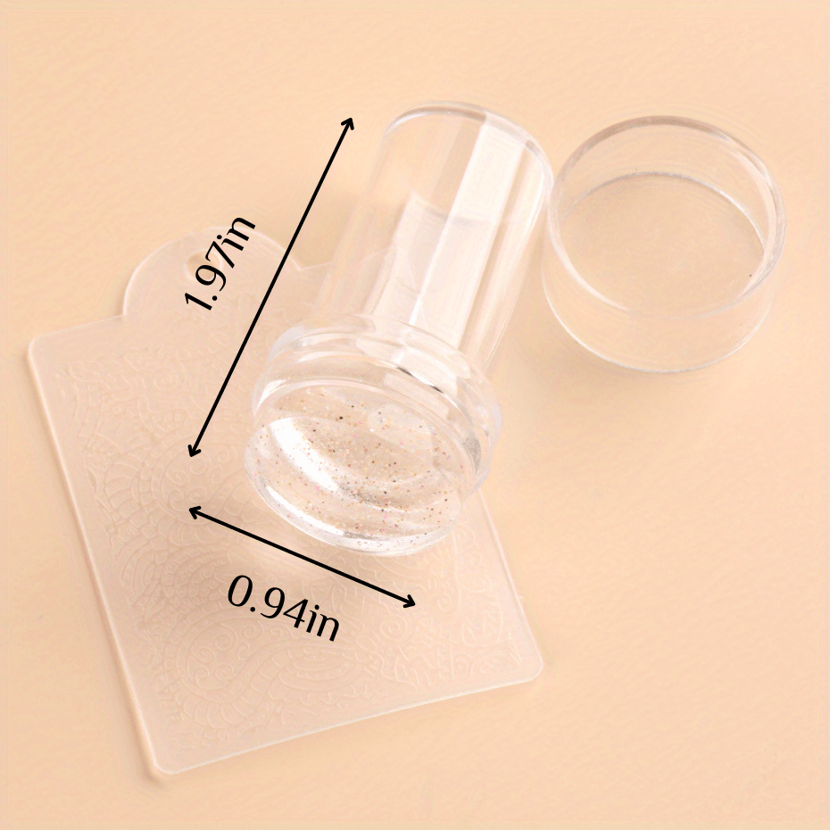 Nail Salon Clear Jelly Nail Art Stamper Scraper Temu Australia