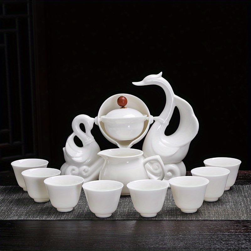 Experience the Beauty of Chinese Tea Set with Our White Suet Jade