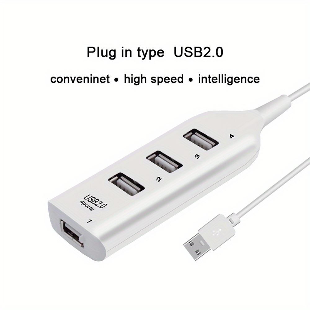 Alta Velocidad 4/7 Puertos Usb Hub 2 0 Adaptador Expansor - Temu