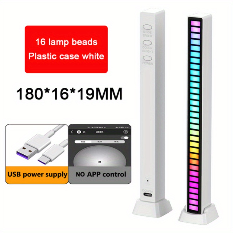 Barre Lumineuse LED RGB + Wit - 2 Pièces - USB C - 4 modes