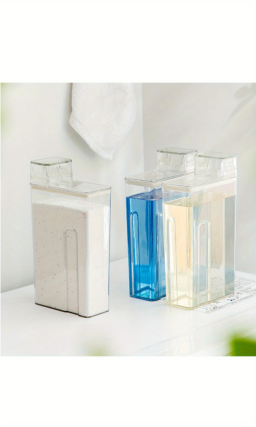 Laundry Detergent Dispenser Transparent Large Capacity Temu