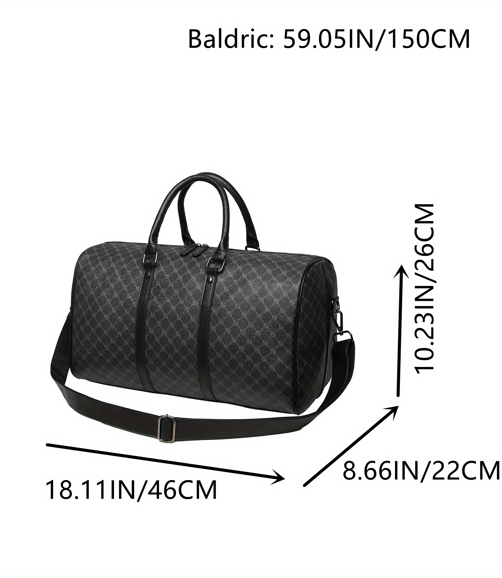 Large Lv Damier Leather Duffle Bag