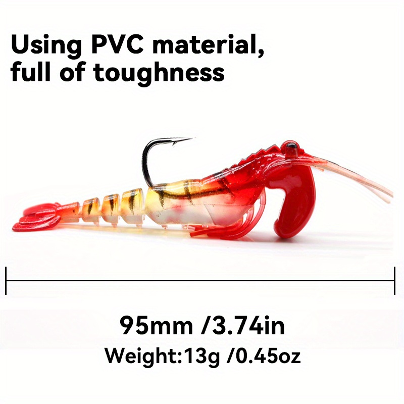 Durable Pre rigged Crayfish Soft Lures Freshwater Saltwater - Temu United  Arab Emirates