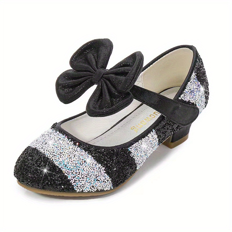 Girls black sparkly on sale shoes