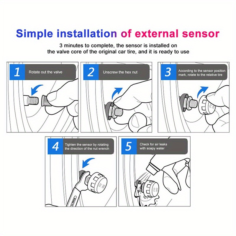 Pro Tpms Motorcycle Tire Pressure Sensors Motor Tmps Tire Temu