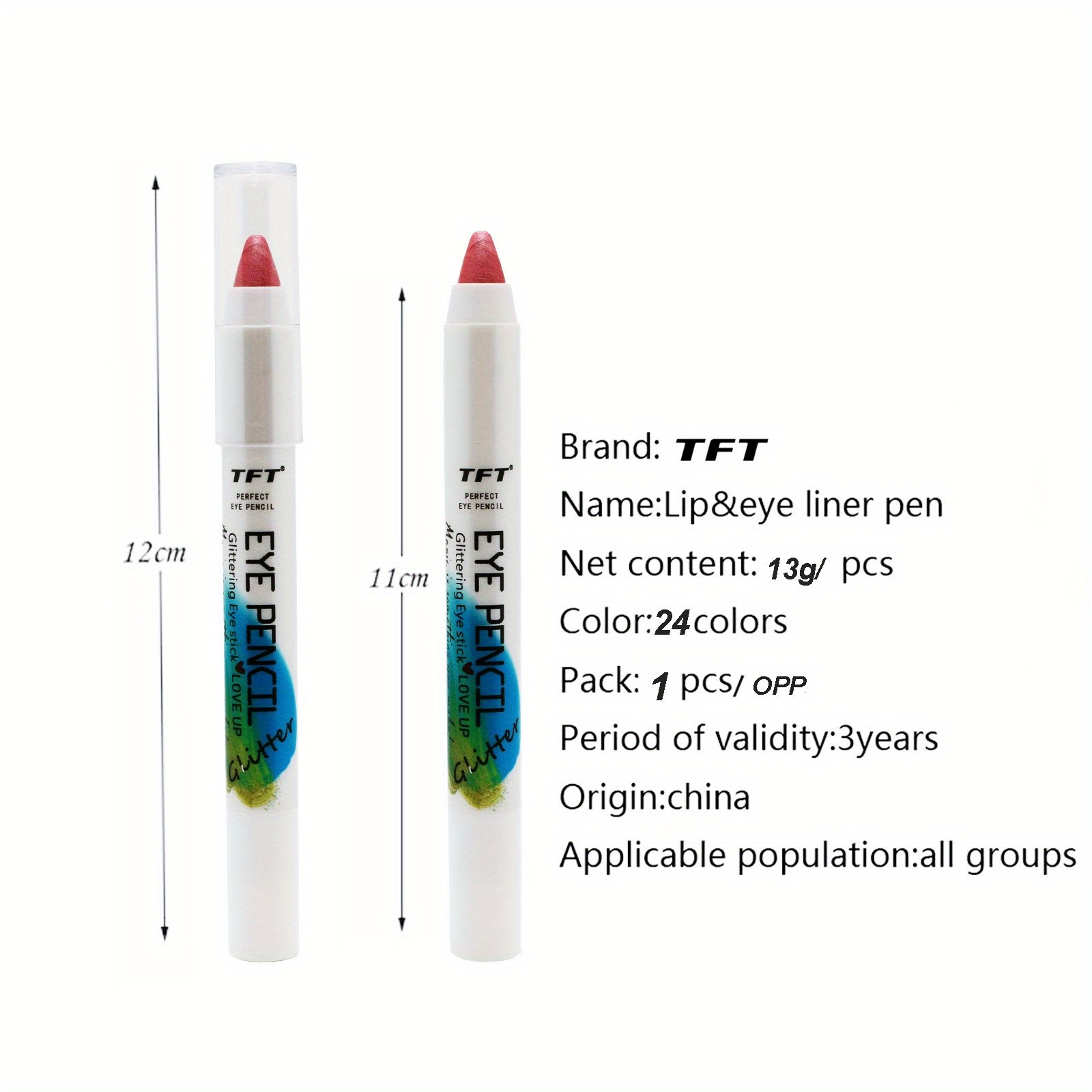 Long lasting Sparkle Pearly Glitter Eyeshadow Pen 24 Colors Temu