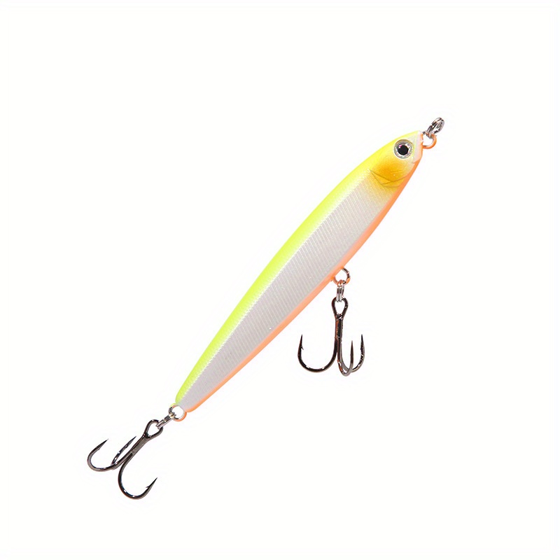 Yellow Sinking Pencil Fishing Lure With Long Casting Distance For
