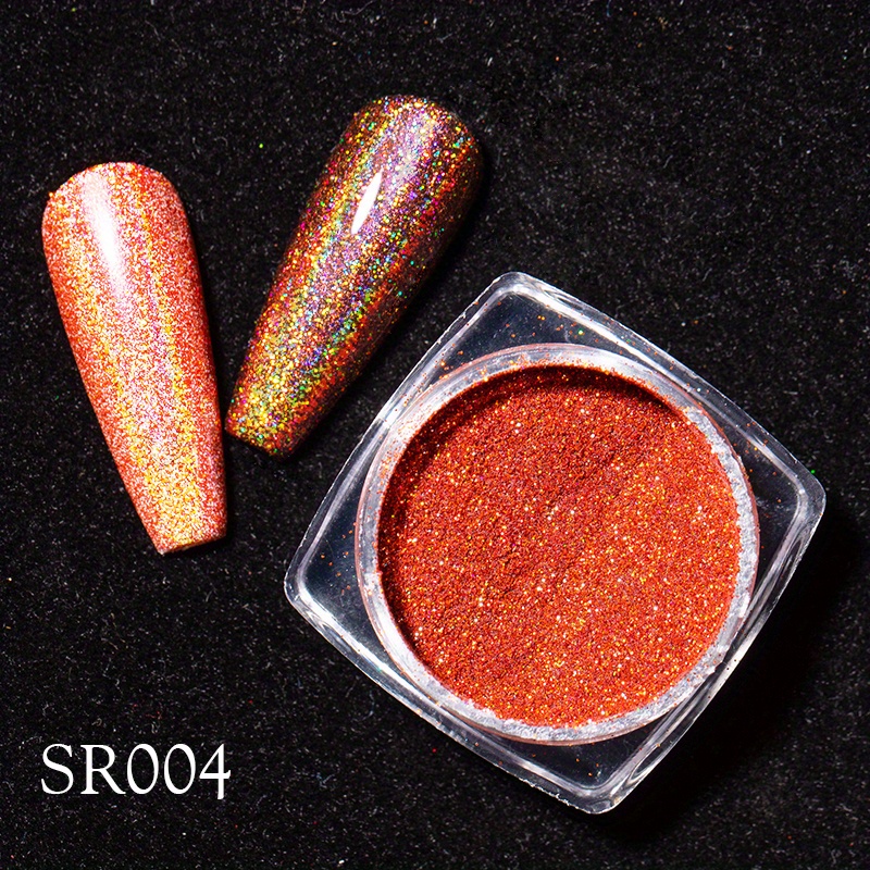 Holographic Nail Powder for DIY Nail Art - Create Magical Mirror Effect
