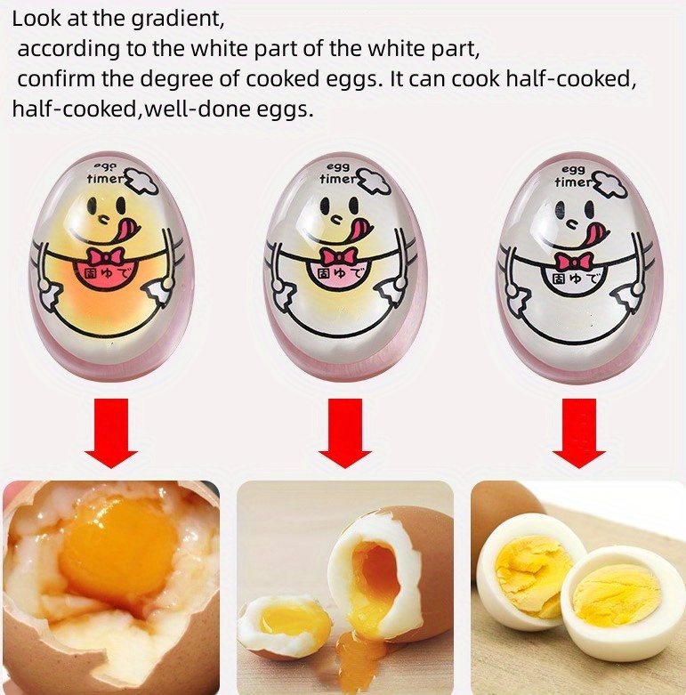 1pc Egg Timer Get Perfectly Cooked Hard Soft Boiled Eggs Every