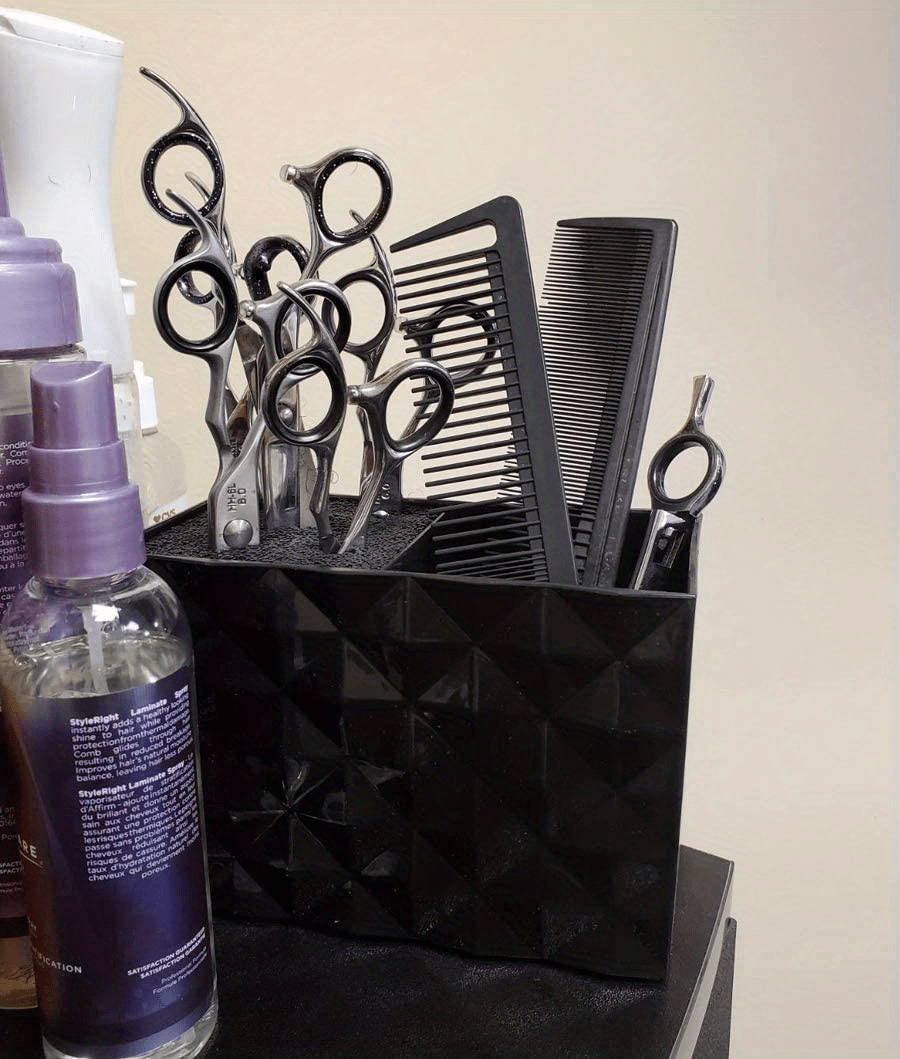 8 Cells Hair Styling Accessories Pins Organizer Scissors Comb Hairpin  Storage Box Empty Manicure Tools Container Holder